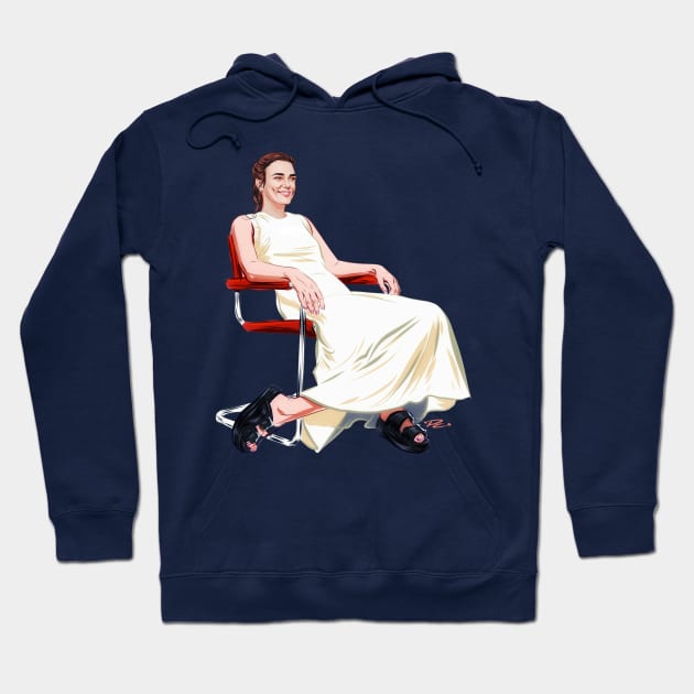 Keira Knightley - An illustration by Paul Cemmick Hoodie by PLAYDIGITAL2020